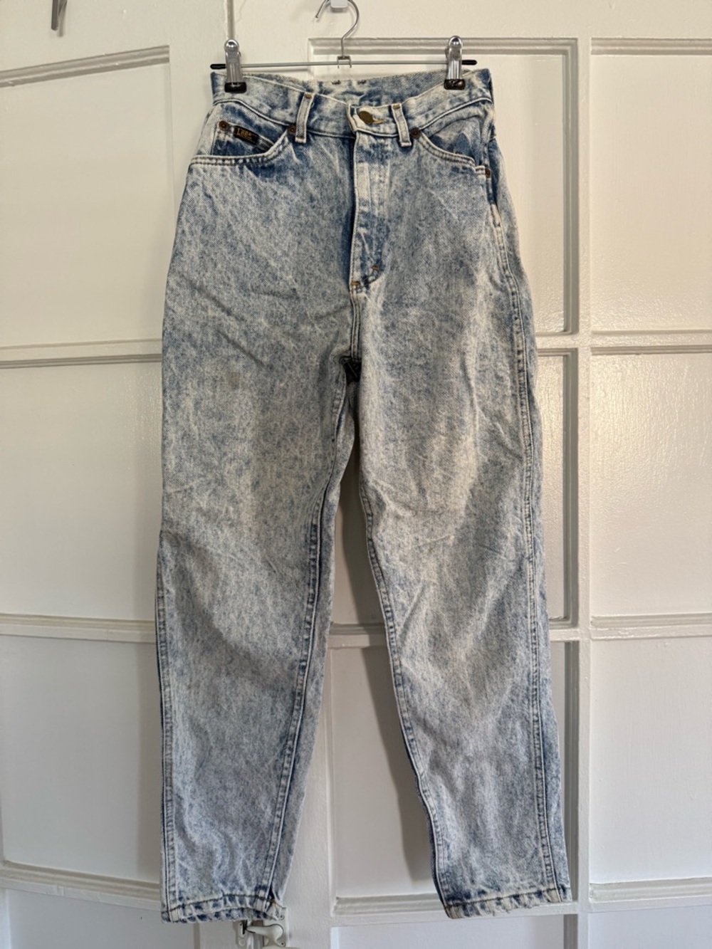 Lee Light Blue Acid Wash High-Waisted Jeans